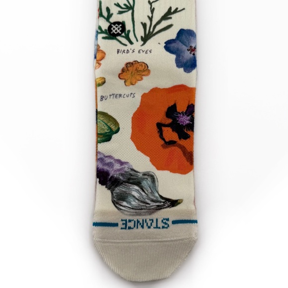 Stance California Native Crew Socks Womens Medium Floral Flowers Cute Girly Gift - Picture 5 of 8